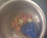 A picture of step 1 of Cluster beans and pumpkin curry.