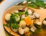 Hình bước làm 3 của món Canh nấm hạt sen