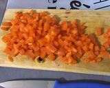 Une image de l'étape 5 de Salade de riz rouge au concombre, poivron orange et tomates Tiverta.