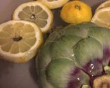 A picture of step 2 of Fresh Artichokes with Aioli.