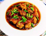 Hình bước làm 3 của món Thịt Nhồi Nấm Hương Sốt Cà