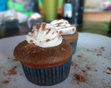 A picture of step 10 of Mocha Muffins with Whipped Cream Topping.