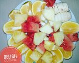 A picture of step 1 of Fruit salad.