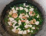 A picture of step 4 of Shrimp and Silken Tofu Rice Porridge.