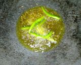A picture of step 2 of Kundru fry.