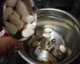 A picture of step 1 of Badam milk.