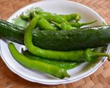 涼拌糯米椒的食譜步驟1照片