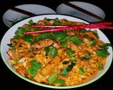 A picture of step 18 of Mike's Pan Fried Pork Yakisoba .