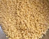 A picture of step 1 of Moong Dal Halwa.