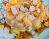 Gambar langkah 5 resipi Puding Karamel Tanpa Telur.