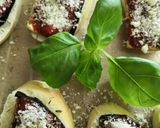 Une image de l'étape 9 de Bruschetta parmigiana.