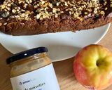 Une image de l'étape 8 de Cake aux pommes à la cannelle et à la purée de noisettes Omie, sans œufs et sans lactose.