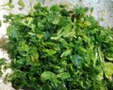 A picture of step 1 of Methi thepla.