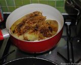 A picture of step 9 of Persian Eggplants Stew with Chicken.
