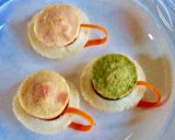 A picture of step 4 of Healthy vegetable idlis in hat and cup shape !.