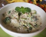 Foto del paso 8 de la receta: Repollitos de Bruselas y Hongos🍄🍄🍄en Crema