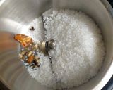 A picture of step 1 of Rice Laddu.
