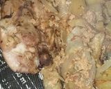 Foto del paso 5 de la receta: Pollo con papas en salsa al huevo