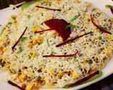 A picture of step 2 of Cheese corn pizza.