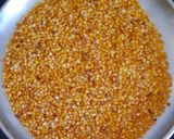 A picture of step 1 of Moong dal halva.