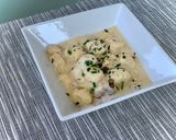 Gnocchi - Tejszínes, fokhagymás sajtos szószban 🥔🥚🧀🧄 recept fázis 3 fotója