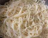 A picture of step 8 of Spaghetti Bolognese (Italian Red Sauce spaghetti).