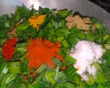हरे लहसुन की सब्जी रेसिपी चरण 3 फोटो
