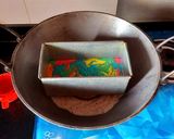 A picture of step 6 of Semolina Rainbow Cake.
