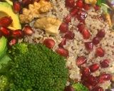 A picture of step 4 of Quinoa Pomegranate Salad.