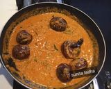 A picture of step 12 of Hyderabadi Bagara Baingan.