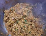 A picture of step 7 of Gobhi gosht.