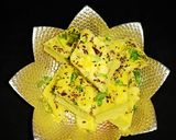 खट्टा बेसन ढोकळा (Khatta Besan Dhokla Recipe In Marathi) रेसिपी स्टेप 6 फोटो