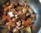 A picture of step 6 of Masala purple yam/kand.