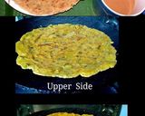 A picture of step 3 of Baisan ka paratha with chai.