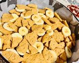 Pas rețetă Tort de casă cu iaurt,biscuiți și banane 4 fotografie