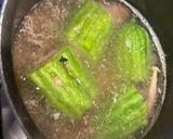 A picture of step 2 of Stuffed Bitter Melon Soup.