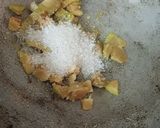 A picture of step 1 of Chikoo Shira [sapodilla].
