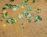 A picture of step 8 of Fast curry with singhare ka Atta.