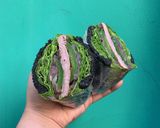 Hình bước làm 7 của món Sandwich than tre nhân beefsteak [Eat clean - Lose weight]