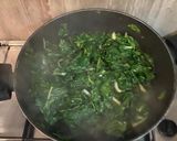 A picture of step 3 of Feta and spinach pie with traditional homemade phyllo.