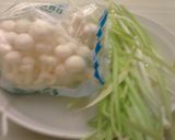 [好菇多多]雪菇炒白韭菜的食譜步驟1照片