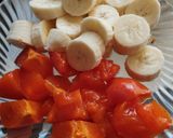عکس مرحله 1 از دستور اسموتی خرمالو و موز🍌🥛
