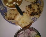A picture of step 8 of Pav bhaji.