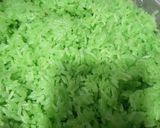 Foto langkah ke 6 dari resep Xoi La Dua (Ketan Pandan Manis Khas Vietnam).