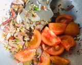 A picture of step 2 of Amritsari chole masala with urban platter’s chole masala ready mix spice.