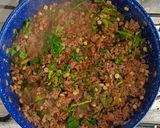 A picture of step 3 of Picadillo Poblano.