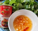 Hình bước làm 3 của món Rau càng cua trộn cá hộp