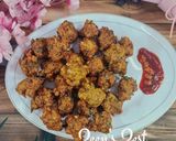 A picture of step 5 of Rajma and Moong Bhajiye.