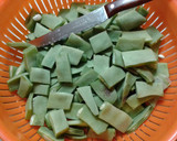 Foto del paso 2 de la receta: Judías verdes salteadas con jamón y huevo duro