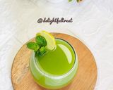A picture of step 2 of Cucumber mint cooler.
